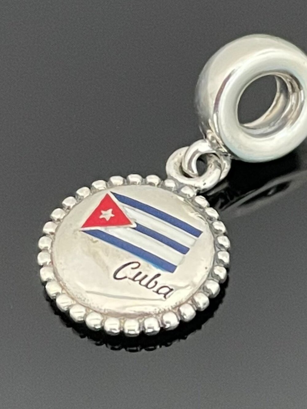 Original Pandora Cuba Flag Charm